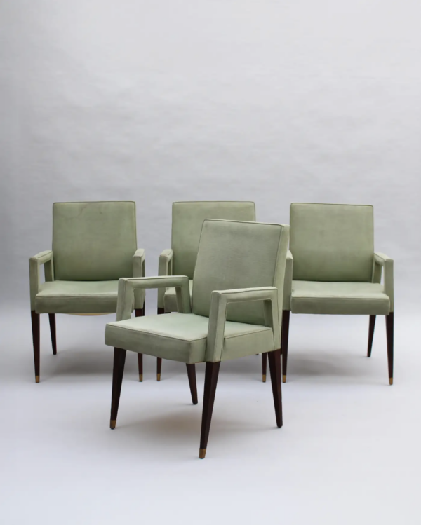 4 Fine French 1960s Armchairs by Jules Leleu - Image 3